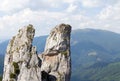 Rarau Mountains and The Lady's Rocks Royalty Free Stock Photo